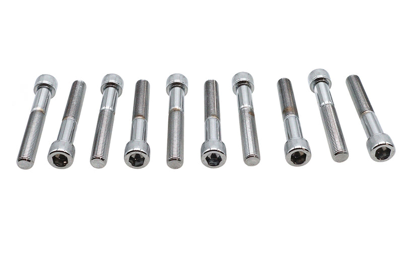 Allen Socket Cap Bolt Knurled Chrome 3/8 inch X 2-1/2 inch