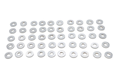 Chrome Flat Washers 1/4 inch, Extra Thick