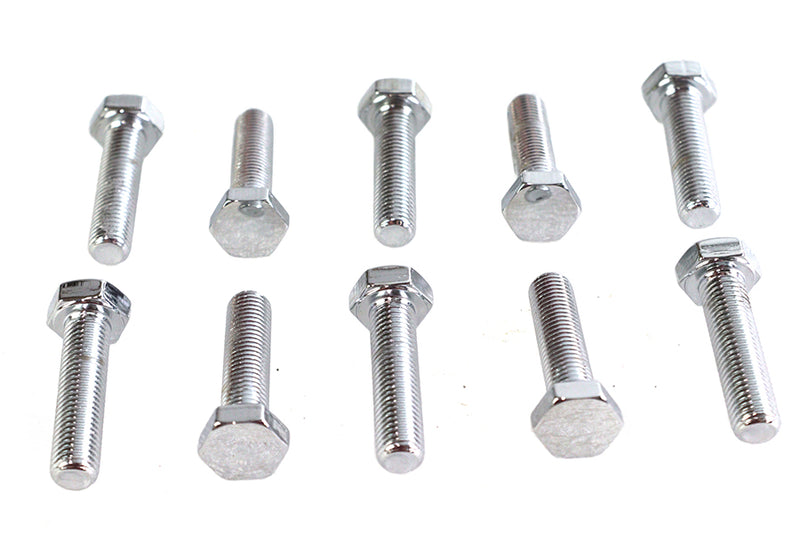 Hex Cap Bolts Chrome 5/16 inch x 1-1/4 inch