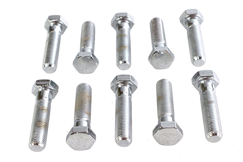 Hex Cap Bolts Chrome 3/8 inch x 1-1/2 inch