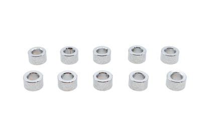 Chrome Spacers 1/4 inch x 7/16 inch x 3/16 inch