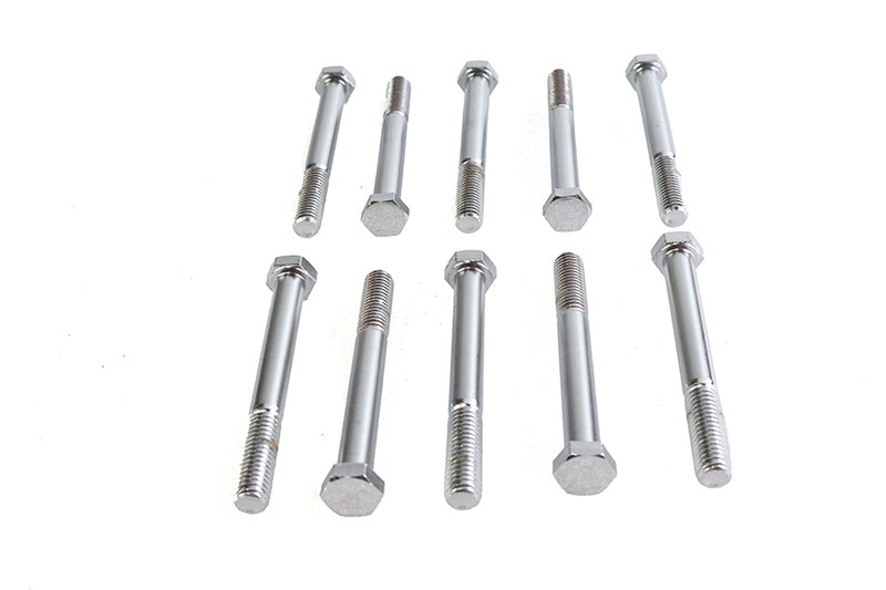 Hex Cap Bolt Chrome 3/8 inch X 3-1/2 inch