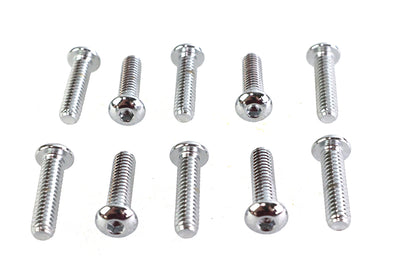 Allen Button Head Screws Chrome 1/4 inch X 1 inch