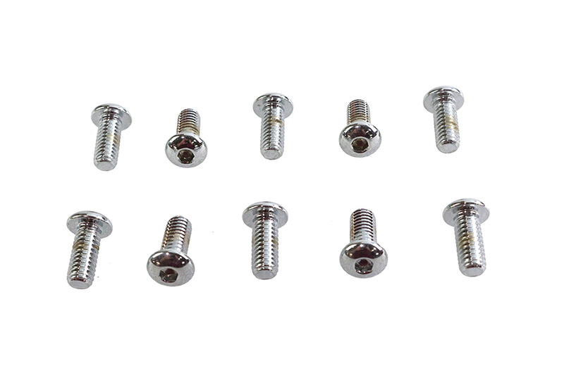 Allen Button Head Screws Chrome 5/16 inch X 3/4 inch