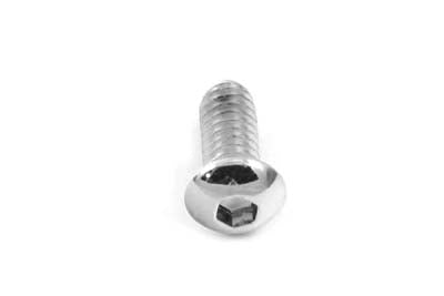 Allen Button Head Screws Chrome 3/8 inch-16 X 1 inch
