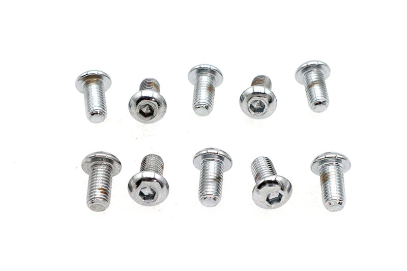 Allen Button Head Screws Chrome 1/4 inch X 1/2 inch
