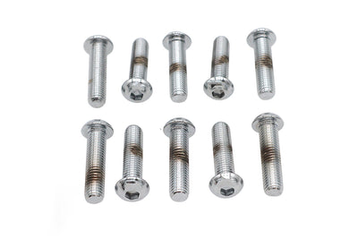 Allen Button Head Screws Chrome 1/4 inch X 1 inch