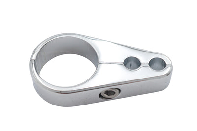 Dual Throttle Cable Clamp Chrome