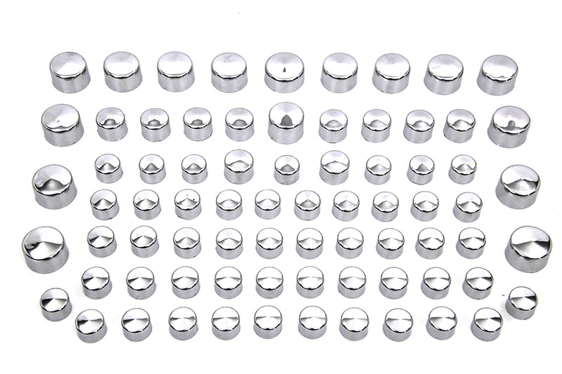 Wyatt Gatling Chrome Bolt Cap 75 Piece Cover Kit