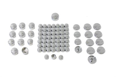 Chrome Bolt Cap 77 Piece Cover Kit