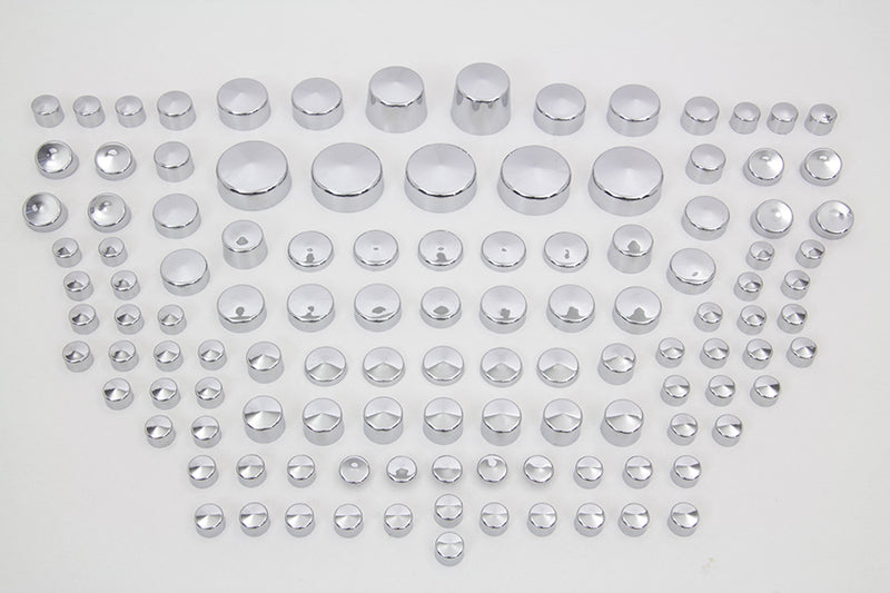 Wyatt Gatling Chrome Bolt Cap 116 Piece Cover Kit