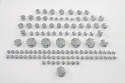 Chrome Bolt Cap 109 Piece Cover Kit