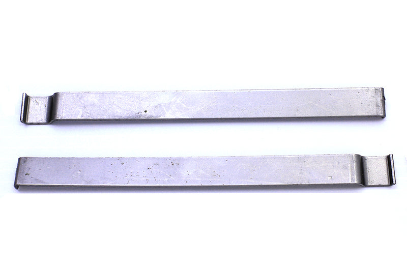 Mount Strips for Gas Tank Emblems Raw Steel