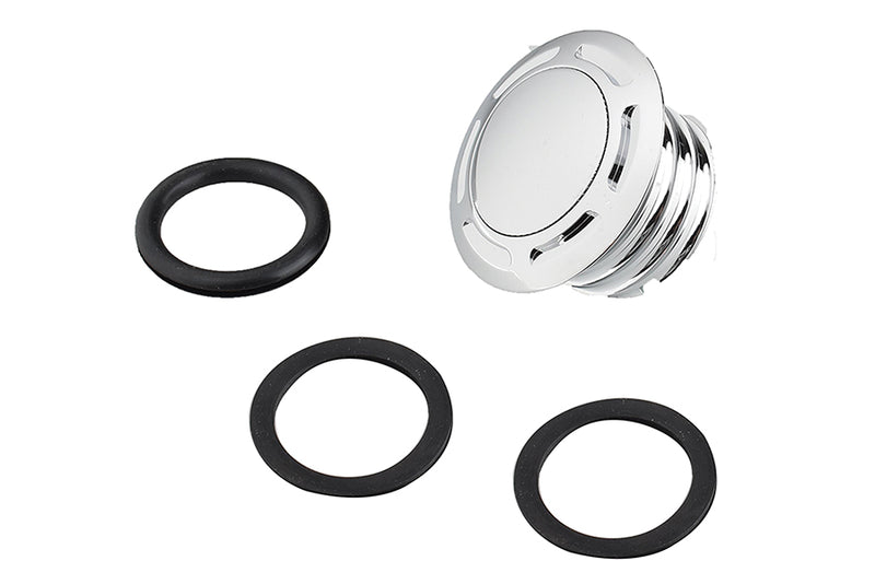 Slot Pop Up Vented Gas Cap Chrome