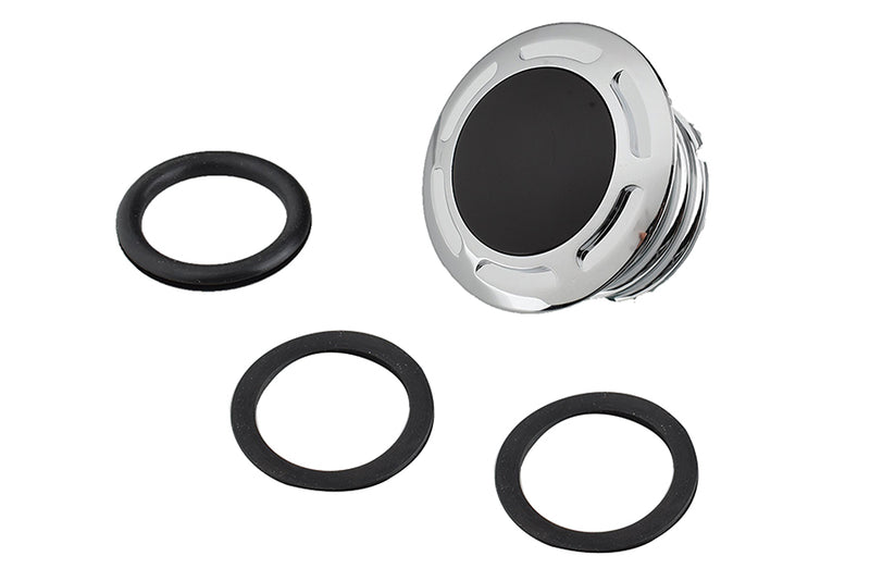 Slot Pop Up Vented Gas Cap Chrome