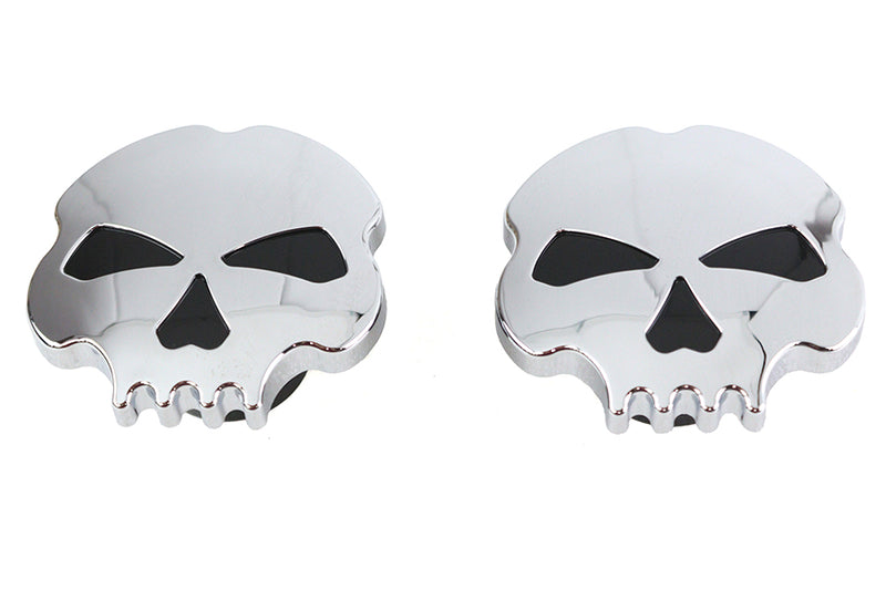 Skull Style Gas Cap Set Chrome