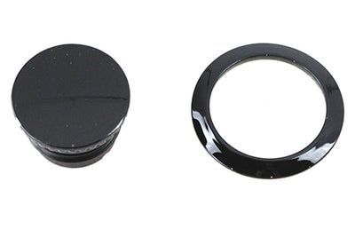 Flush Mount Gas Cap Black