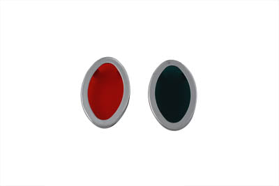 Chrome Cateye Dash Panel Lens Kit