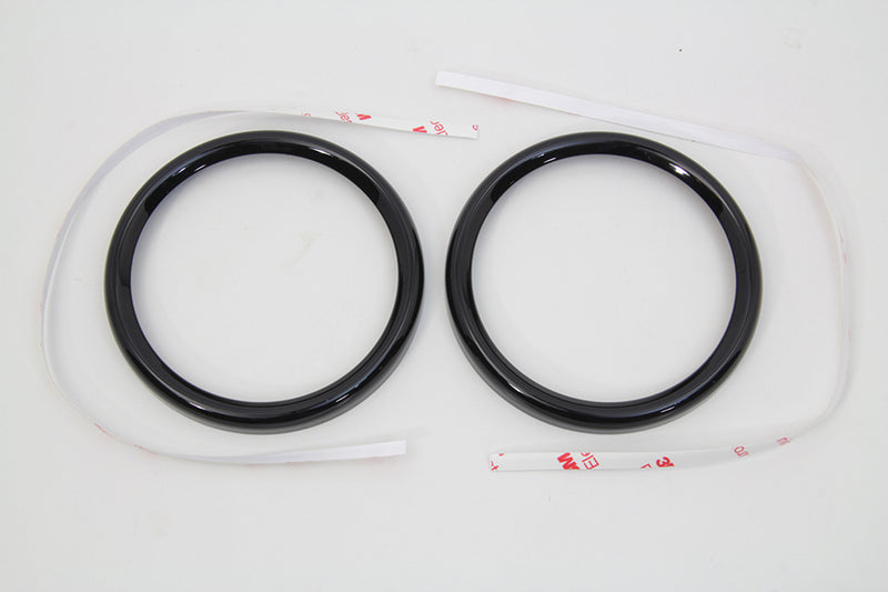 4 inch Gauge Bezel Cover Black Set
