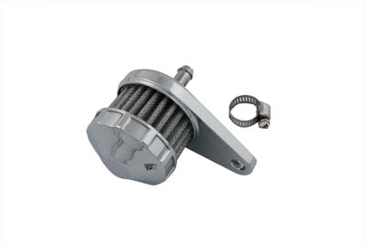 Chrome Crankcase Breather Assembly