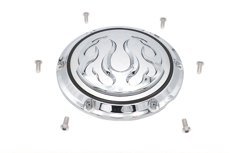 Chrome 6-Hole Flame Derby Cover