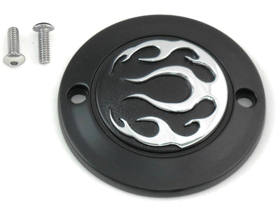 Black 2-Hole Flame Point Cover