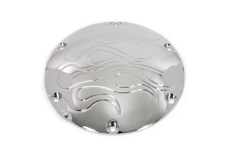 Flame Derby Cover Chrome