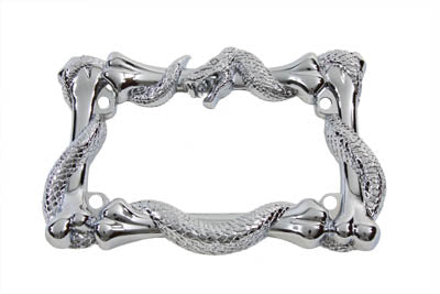 License Plate Frame Viper Style Chrome