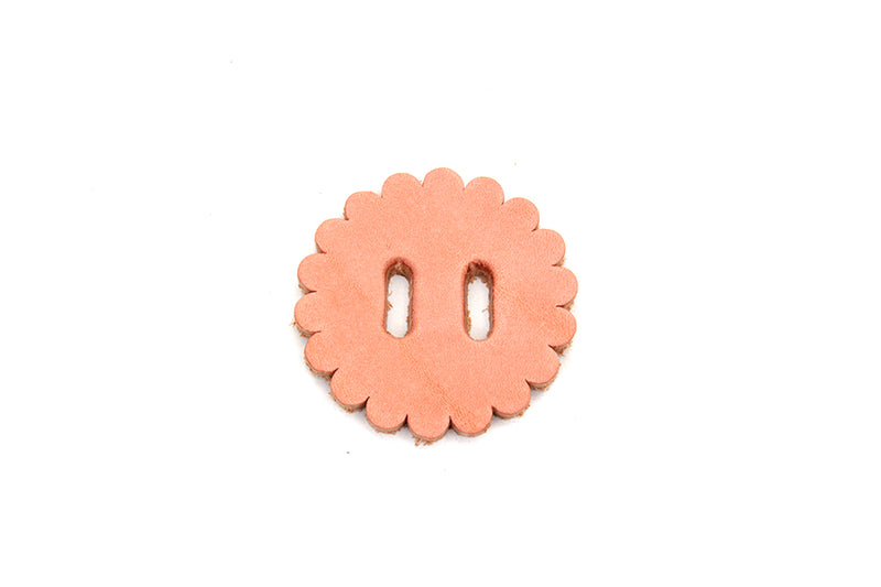 Natural Leather Concho Rosette 1-3/4 inch