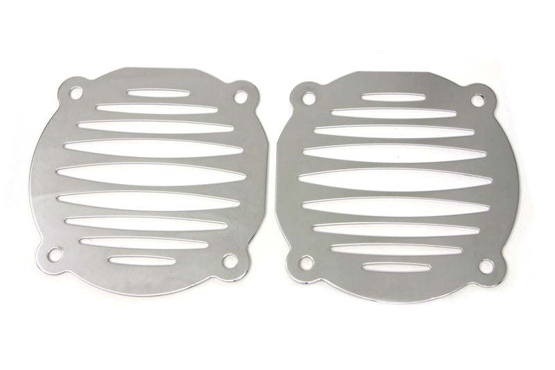 Chrome Milled Slots Speaker Grill Set