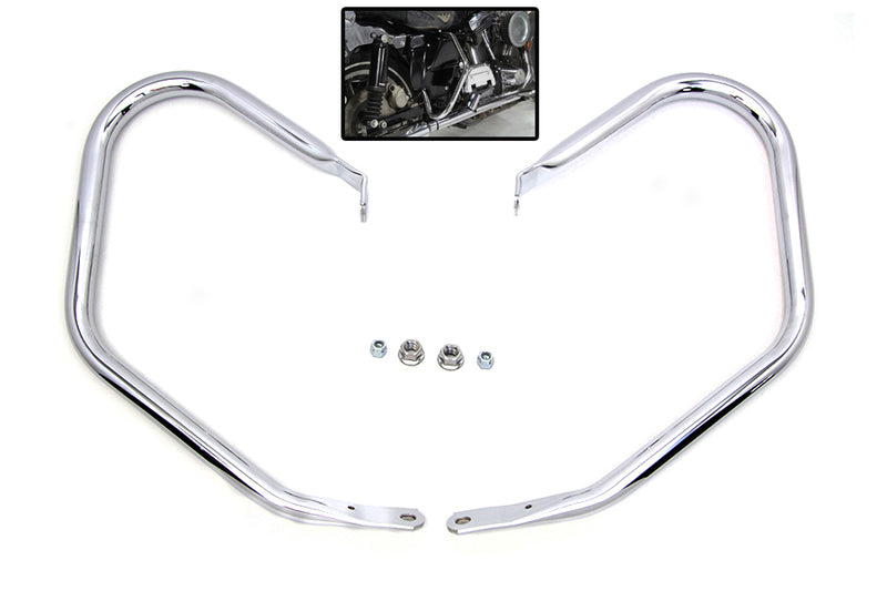 Chrome Rear Frame Bar Set