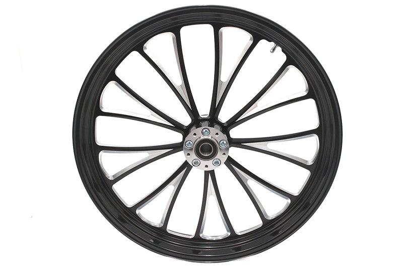 23 inch x 3.5 inch Manhattan Front Wheel Black Cut