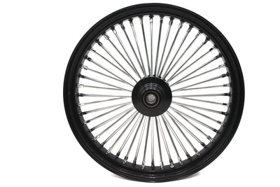 23 inch x 3.5 inch King Spoke Front Wheel Black/Chrome