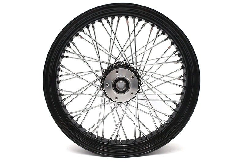 18 inch x 3.5 inch Ultima 60 Spoke Front Wheel Black
