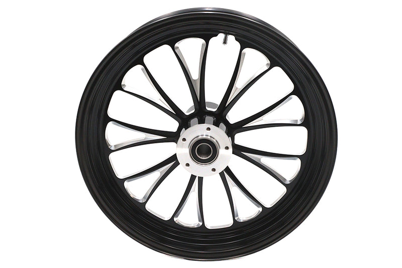 18 inch x 3.5 inch Manhattan Front Wheel Black Cut