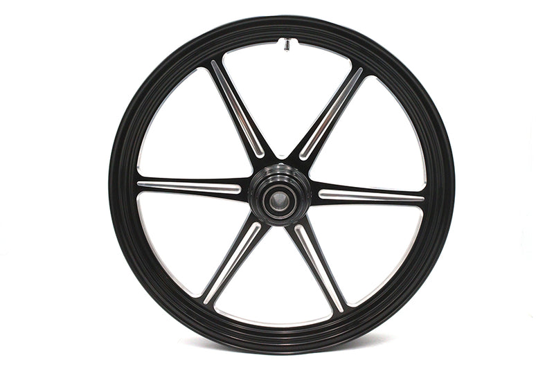 21 inch x 2.15 inch Revolver Front Wheel Black Cut