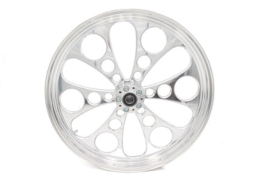 23 inch x 3.5 inch Kool Kat Front Wheel Polished Aluminum