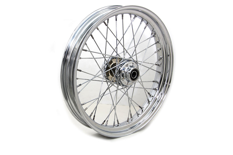 21 inch x 3.25 inch Front Spoke Wheel Chrome