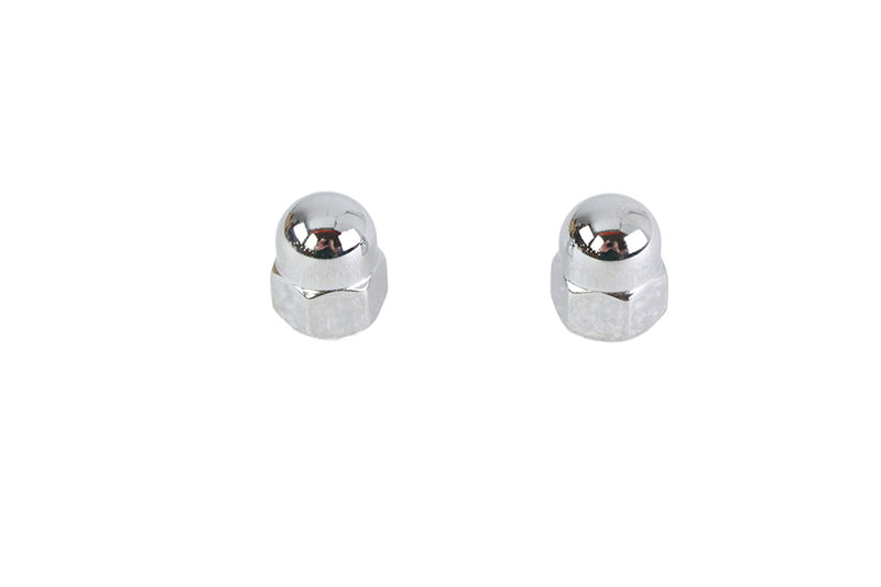 Chrome Acorn Nut Set Fine 7/16 inch-20 Thread