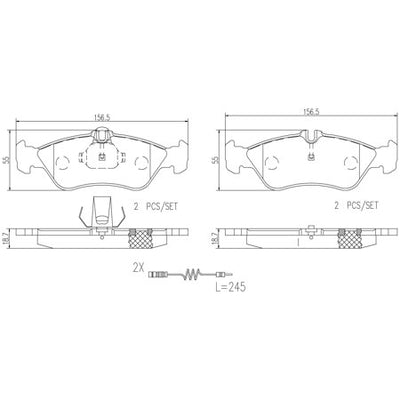 Brake Pads - P50089N