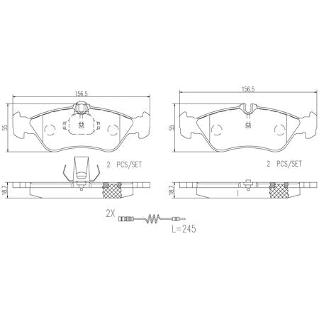 Brake Pads - P50089N