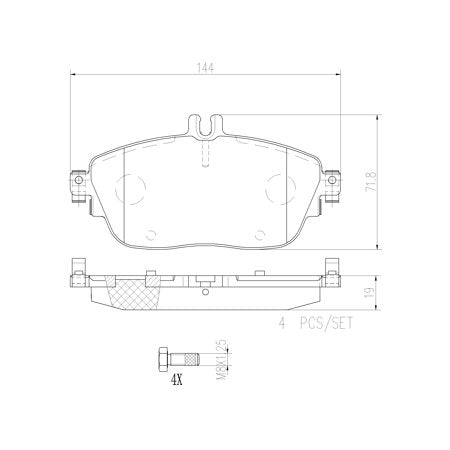 Disc Brake Pad Set - P50093N