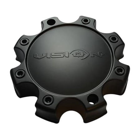 Black 8 Lug Closed Short Cap - C326MB8CSV