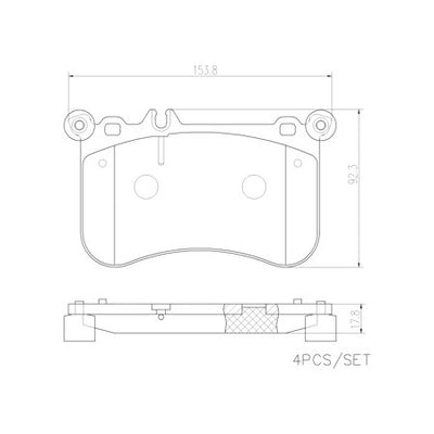 Disc Brake Pad Set - P50098N