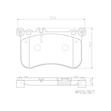 Disc Brake Pad Set - P50098N