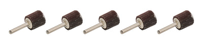 Flap Wheel with Mandrel 1in OD 80 Grit 5pk