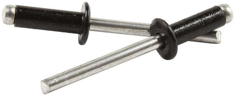 Sm Hd Rivet Black Alum 250pk - ALL18128