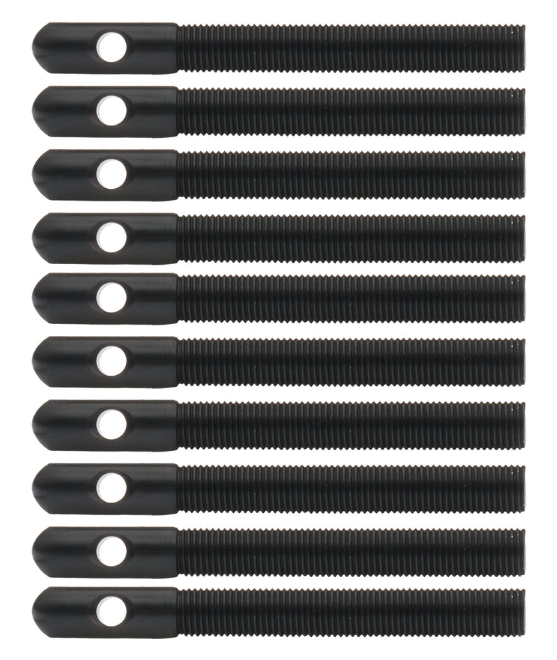 Aluminum Hood Pins 3/8in Black 10pk