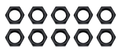 Bulkhead Nuts Black -3 Black 10pk