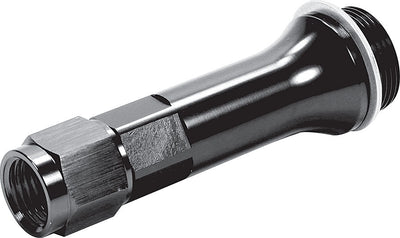 Carb Fitting w/washer 7/8-20 to -6 Female Blk